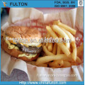 100% virgin wood pulp fast food store burger paper wrapper